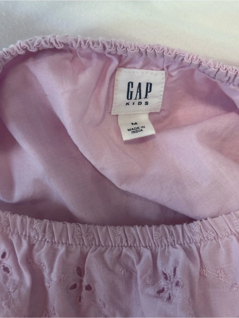 GAP Girls Lavender Eyelet Ruffle Skirt Set